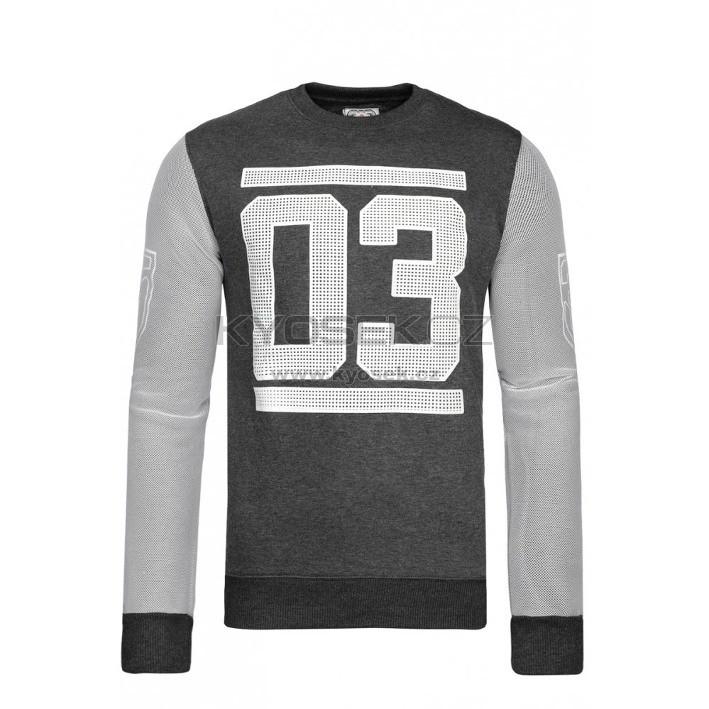 ŠEDÁ SPORTOVNÍ MIKINA PÁNSKÁ ATHLETIC 529