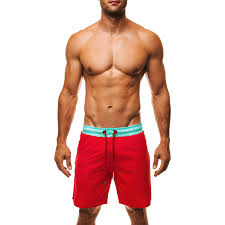 plavky červeno tyrkysové